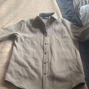 Anian Brown Striped Shirt